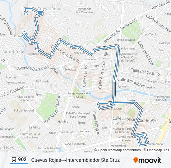 902 Bus Line Map