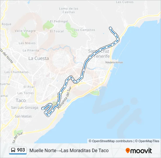 903 Bus Line Map