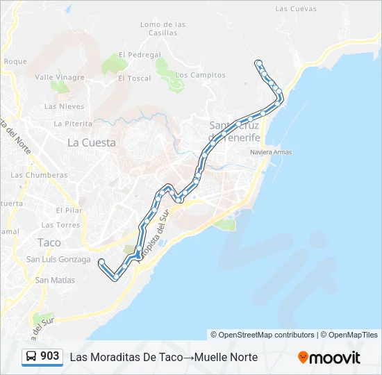 903 Bus Line Map