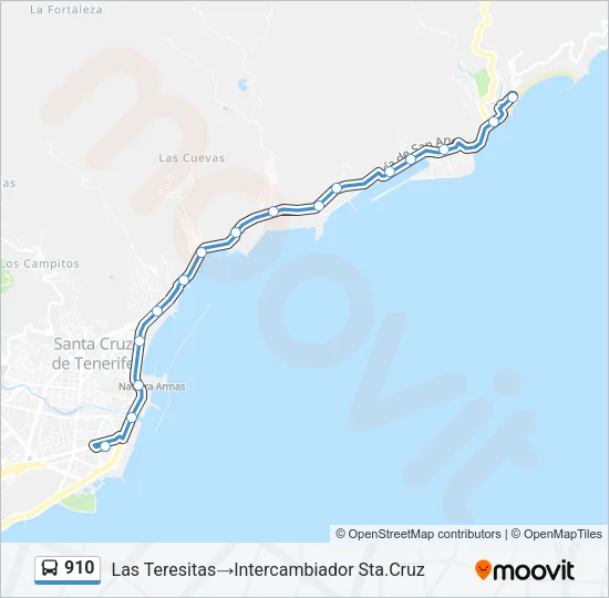 910 Bus Line Map