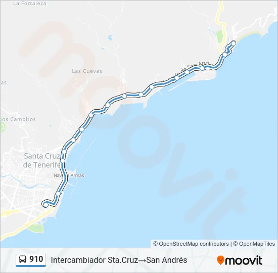 910 Bus Line Map