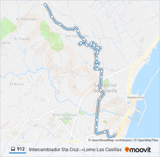912 bus Line Map