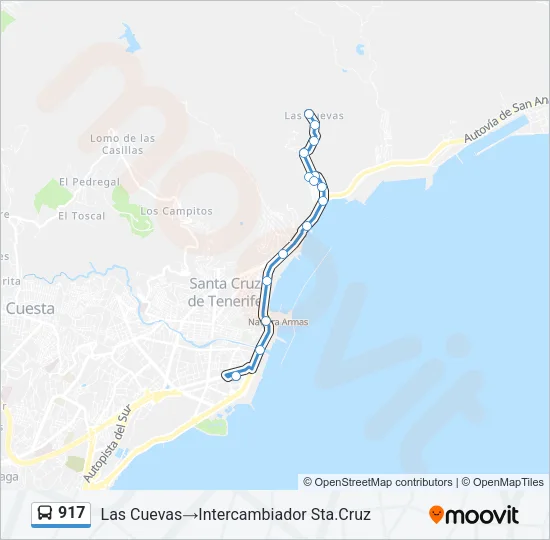 917 Bus Line Map