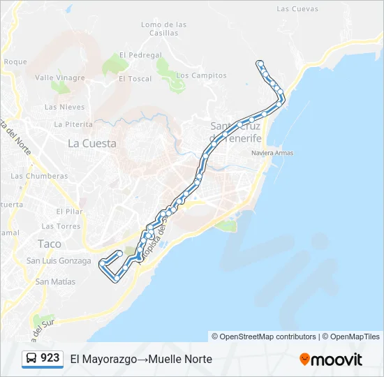 923 Bus Line Map