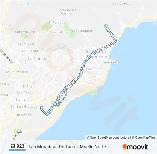 923 Bus Line Map