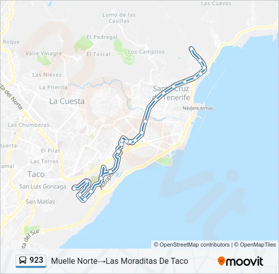 923 Bus Line Map