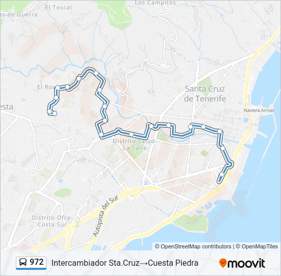 972 Bus Line Map
