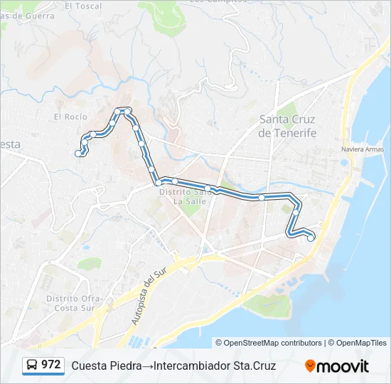 972 Bus Line Map