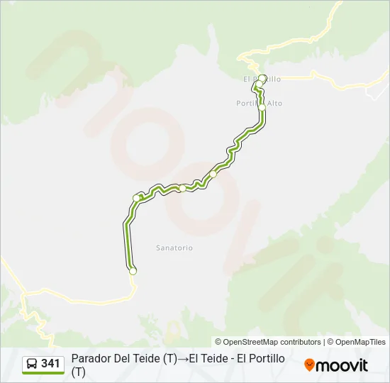 341 Bus Line Map
