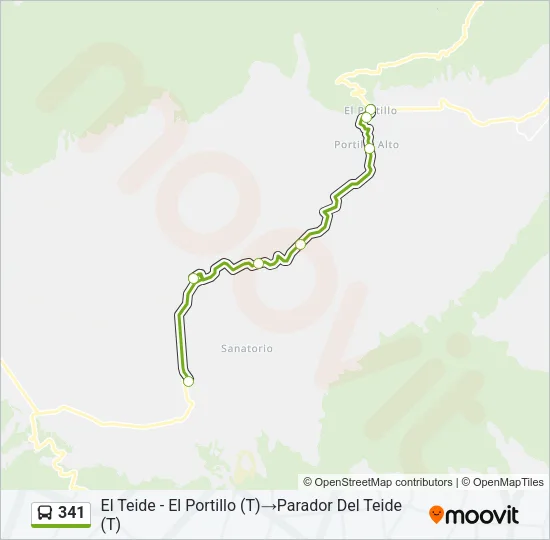 341 Bus Line Map