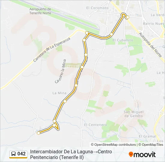 042 Bus Line Map