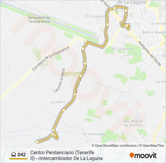 042 Bus Line Map