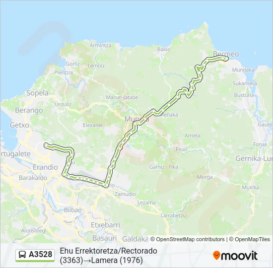A3528 Bus Line Map