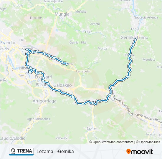 TRENA train Line Map