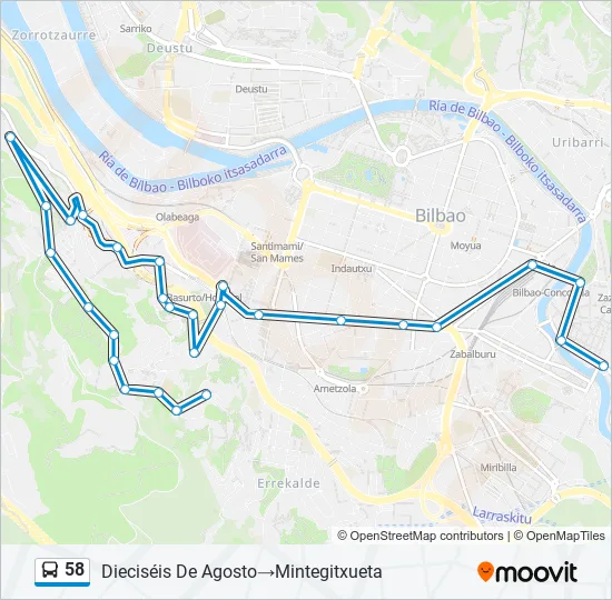 58  Line Map