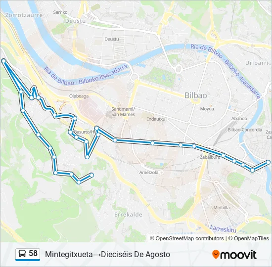 58  Line Map