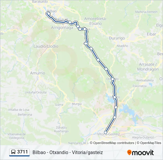 3711 Bus Line Map