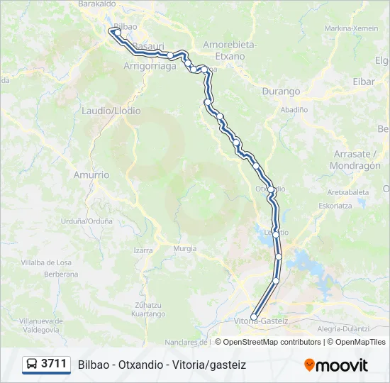 3711 Bus Line Map