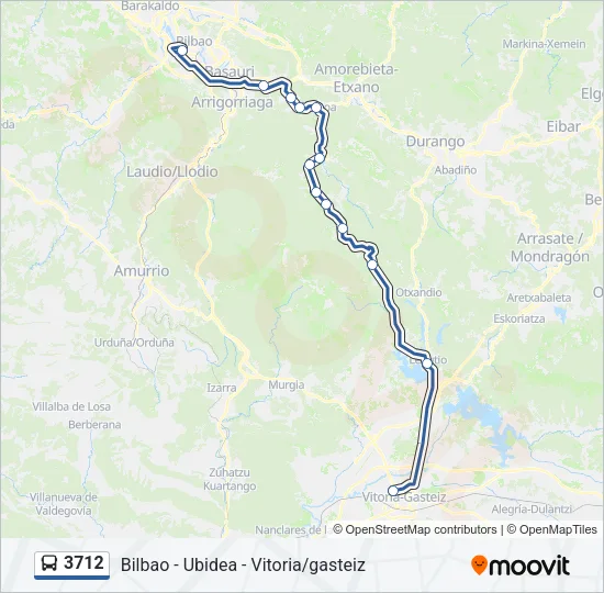 3712 Bus Line Map