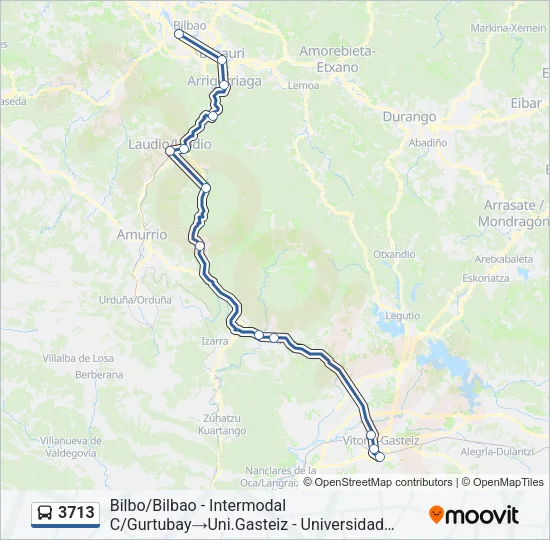 3713 Bus Line Map
