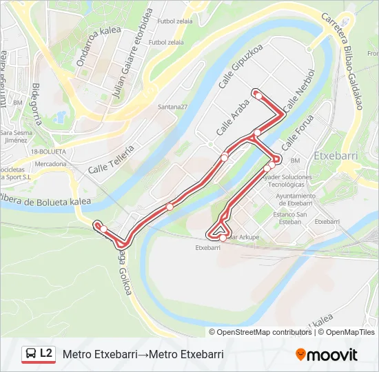 L2 Bus Line Map