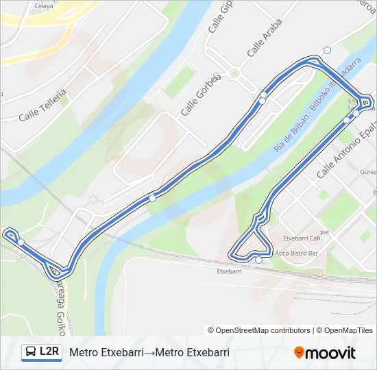 L2R Bus Line Map