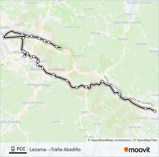 FCC Train Line Map