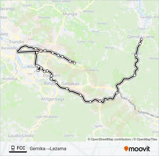 FCC Train Line Map