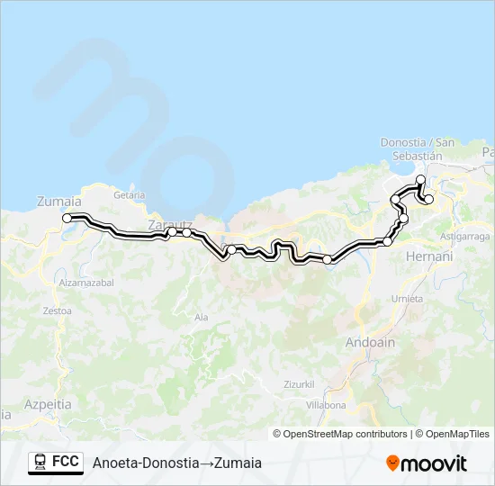 FCC Train Line Map