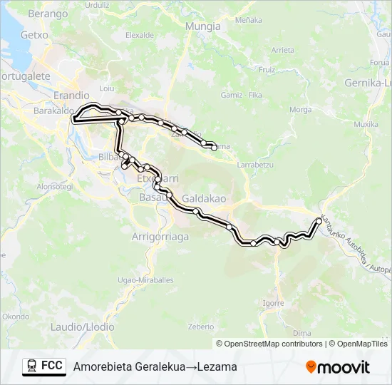 FCC Train Line Map