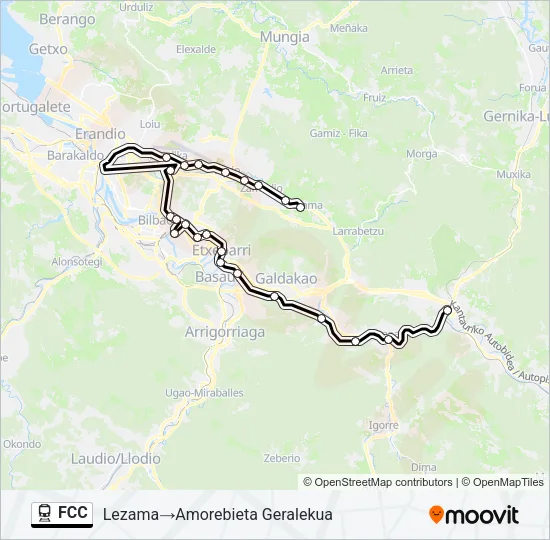 FCC Train Line Map