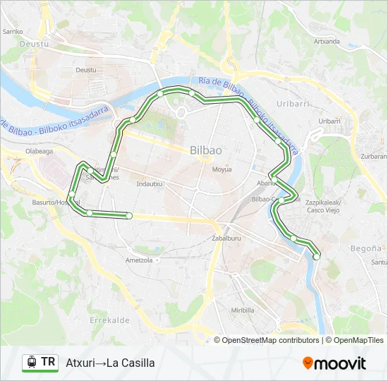 TR Light Rail Line Map