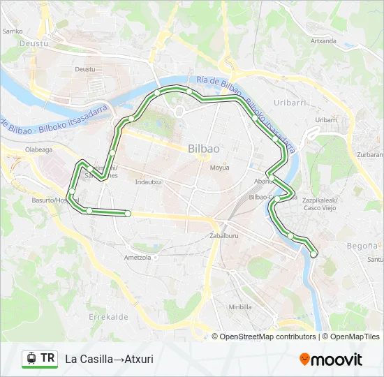 TR Light Rail Line Map