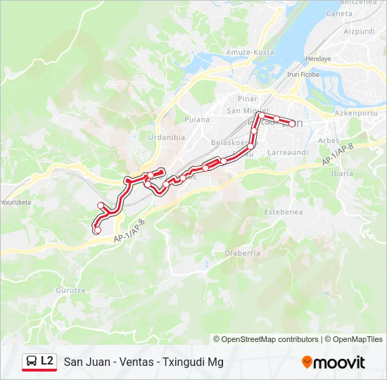 L2 Bus Line Map