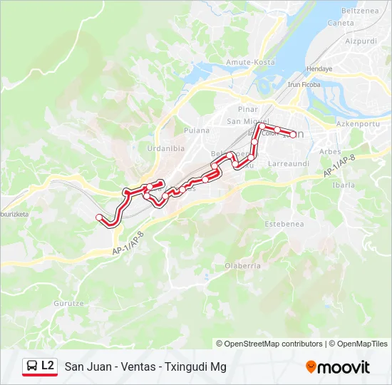 L2 Bus Line Map