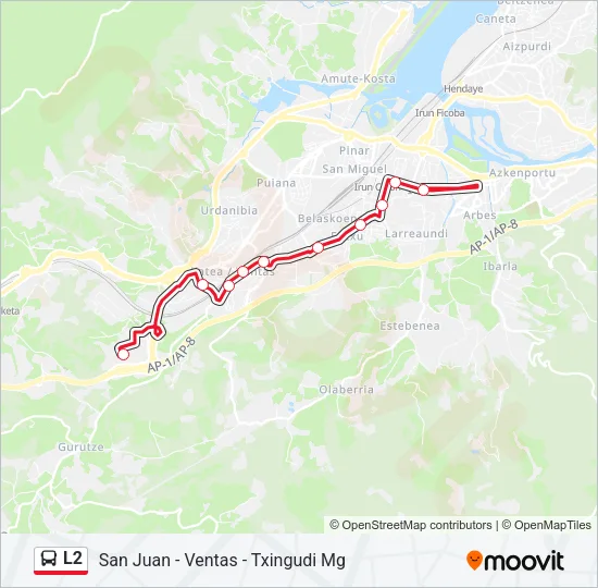 L2 Bus Line Map