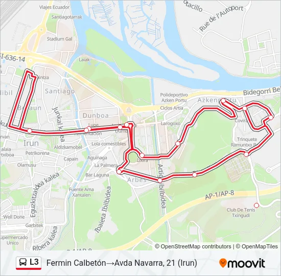 L3 Bus Line Map