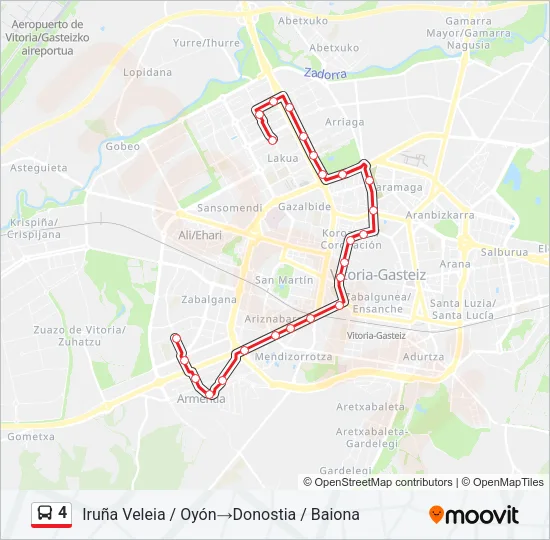 4 Bus Line Map