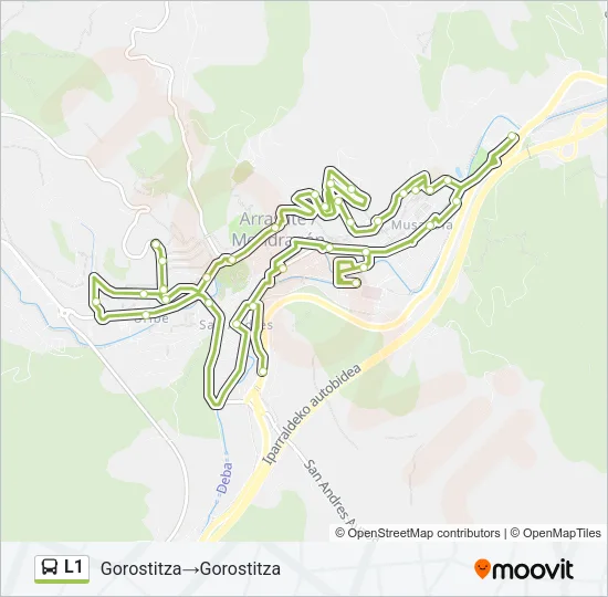 L1 Bus Line Map