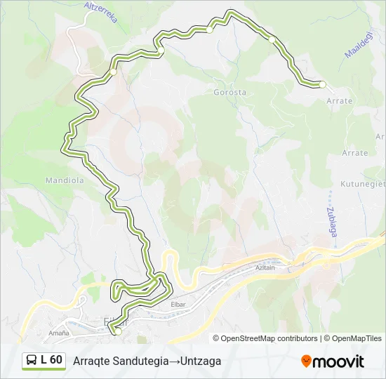 L 60 Bus Line Map