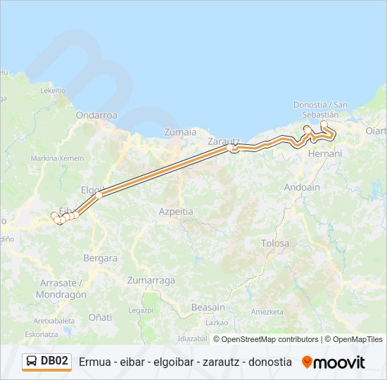 DB02 Bus Line Map