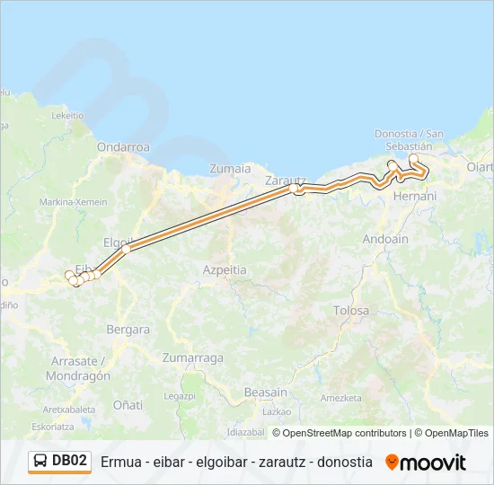 DB02 Bus Line Map
