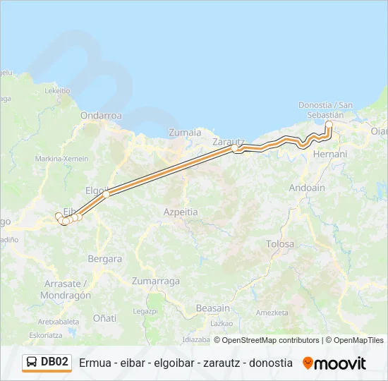 DB02 Bus Line Map