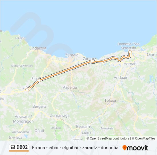 DB02 Bus Line Map