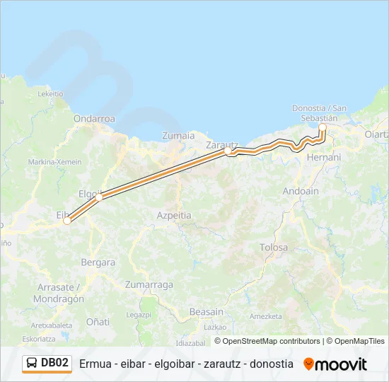 DB02 Bus Line Map