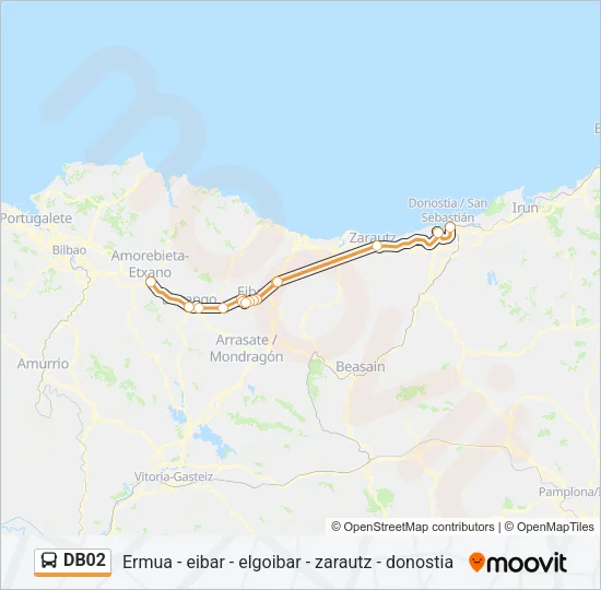 DB02 Bus Line Map