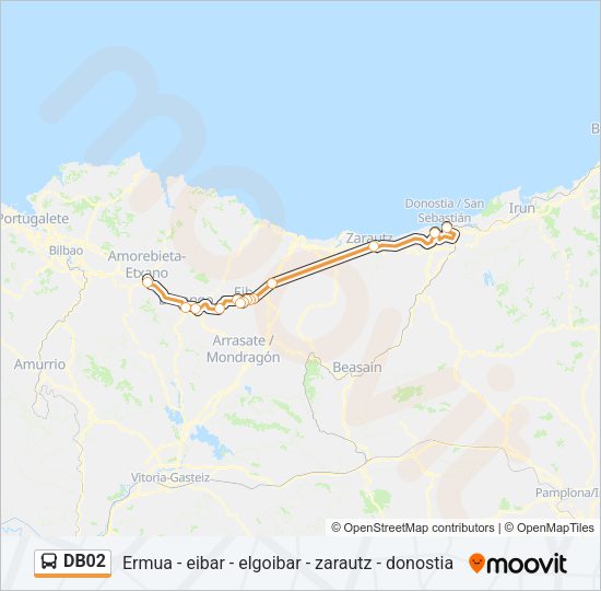 DB02 Bus Line Map
