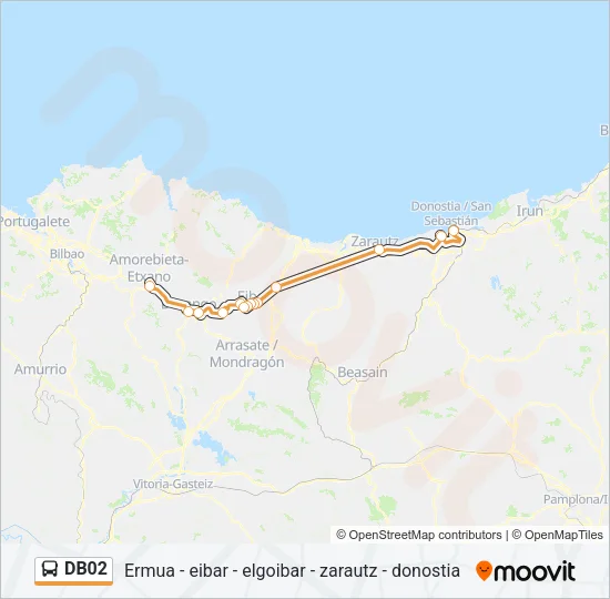 DB02 Bus Line Map