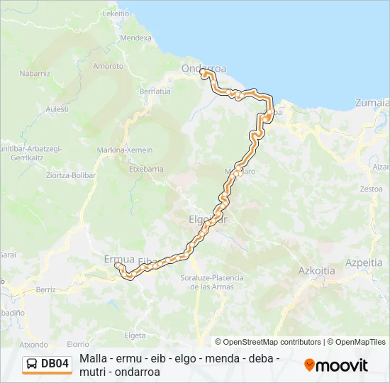 DB04 Bus Line Map