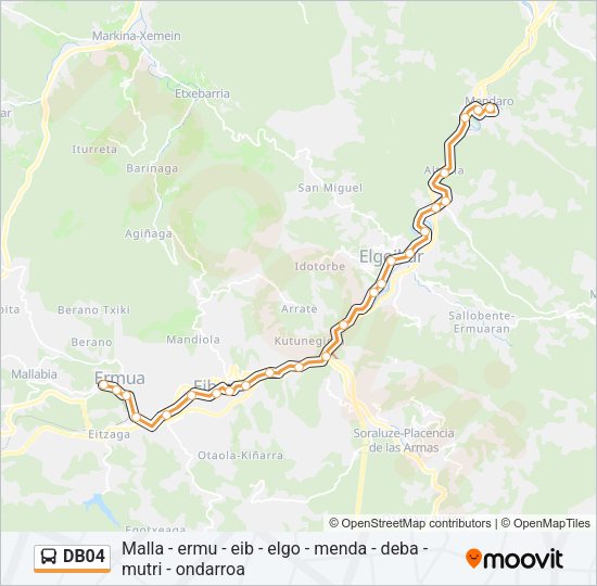 DB04 Bus Line Map